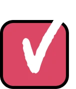 赤色のチェックボックス